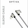 OPTIVA OPC23i Καλώδιο Angle (90°) USB σε Lightning 2m - Χρώμα: Μαύρο