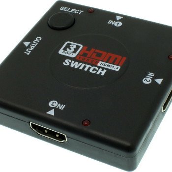Διακόπτης HDMI με 3 Εισόδους & 1 Έξοδο 1080P 2K HDMI Switch - Χρώμα: Μαύρο Διακόπτης HDMI με 3 Εισόδους & 1 Έξοδο 1080P 2K HDMI Switch - Χρώμα: Μαύρο