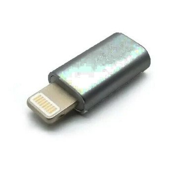 Αντάπτορας SmartPhone Lighting Male σε Micro USB Female - Χρώμα: Σκούρο Γκρι Αντάπτορας SmartPhone Lighting Male σε Micro USB Female - Χρώμα: Σκούρο Γκρι