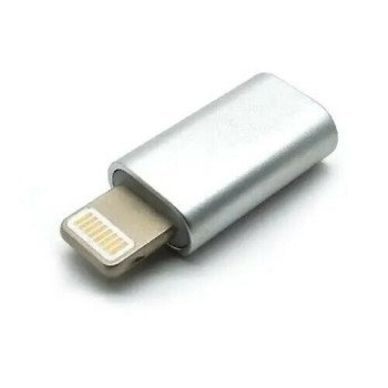 Αντάπτορας SmartPhone Lighting Male σε Micro USB Female - Χρώμα: Ασημί Αντάπτορας SmartPhone Lighting Male σε Micro USB Female - Χρώμα: Ασημί