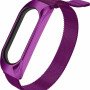Μεταλλικό Λουράκι για Xiaomi Mi Band 3/Mi Smart Band 4 - Χρώμα: Μώβ
