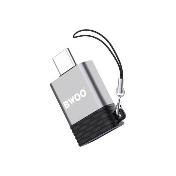 BWOO BZ35 Μετατροπέας USB-C Male σε USB-A Female - Χρώμα: Γκρι BWOO BZ35 Μετατροπέας USB-C Male σε USB-A Female - Χρώμα: Γκρι