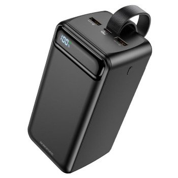Borofone BJ14D PowerBank με 2 Θύρες USB-A & Θύρα USB-C 50000mAh - Χρώμα: Μαύρο Borofone BJ14D PowerBank με 2 Θύρες USB-A & Θύρα USB-C 50000mAh - Χρώμα: Μαύρο