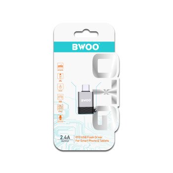 BWOO BZ35 Μετατροπέας USB-C Male σε USB-A Female - Χρώμα: Γκρι BWOO BZ35 Μετατροπέας USB-C Male σε USB-A Female - Χρώμα: Γκρι
