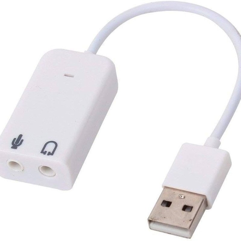 Εξωτερική USB Κάρτα Ήχου USB 7.1 - Χρώμα: Άσπρο