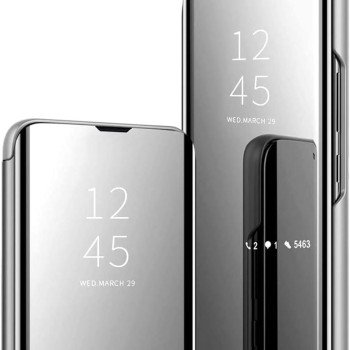 Θήκη Clear View Stand για Xiaomi Redmi 9C - Χρώμα: Ασημί Θήκη Clear View Stand για Xiaomi Redmi 9C - Χρώμα: Ασημί