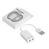 Εξωτερική USB Κάρτα Ήχου USB 7.1 - Χρώμα: Άσπρο