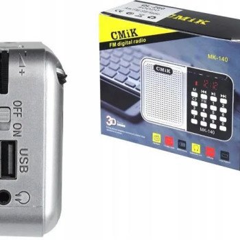 CMiK MK-140 Μίνι Επαναφορτιζόμενο Ραδιοφωνάκι με USB - Χρώμα: Ασημί CMiK MK-140 Μίνι Επαναφορτιζόμενο Ραδιοφωνάκι με USB - Χρώμα: Ασημί