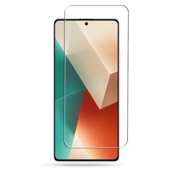 Απλό Τζαμάκι Προστασίας Οθόνης για Xiaomi Redmi Note 13 - Χρώμα: Διάφανο