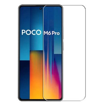 Απλό Τζαμάκι Προστασίας Οθόνης για Xiaomi Poco M6 Pro - Χρώμα: Διάφανο