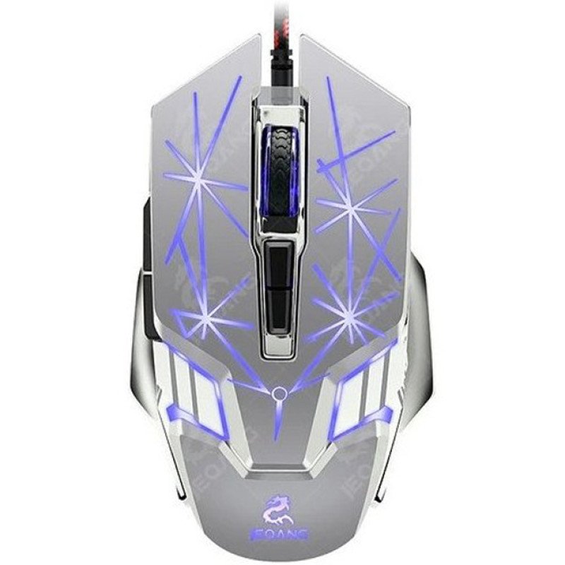 JEQANG JM-580 Ενσύρματο Gaming Ποντίκι - Χρώμα: Ασημί JEQANG JM-580 Ενσύρματο Gaming Ποντίκι - Χρώμα: Ασημί