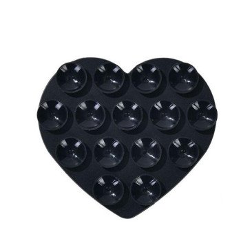 Βάση Κινητού Αυτοκινήτου ''Καρδούλα'' με Αντιολισθητική Επιφάνεια - Χρώμα: Μαύρο Βάση Κινητού Αυτοκινήτου ''Καρδούλα'' με Αντιολισθητική Επιφάνεια - Χρώμα: Μαύρο