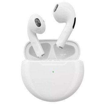 Earbuds Pro 6 Bluetooth V5.0 Ασύρματα Ακουστικά με Ενσωματωμένο Μικρόφωνο - Χρώμα: Άσπρο Earbuds Pro 6 Bluetooth V5.0 Ασύρματα Ακουστικά με Ενσωματωμένο Μικρόφωνο - Χρώμα: Άσπρο