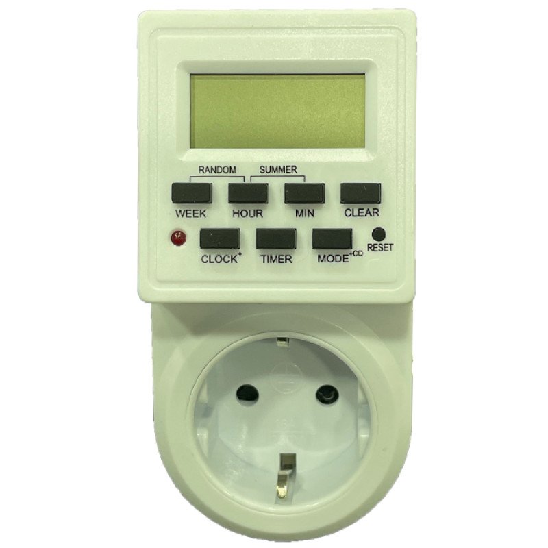 Εβδομαδιαίος Ψηφιακός Χρονοδιακόπτης 3500W Max - Χρώμα: Λευκό