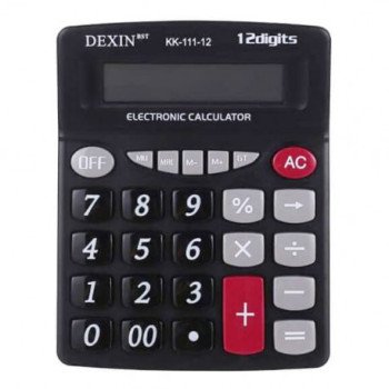 DEXIN KK-111-12 Αριθμομηχανή 12 Ψηφίων High Quality - Χρώμα: Μαύρο DEXIN KK-111-12 Αριθμομηχανή 12 Ψηφίων High Quality - Χρώμα: Μαύρο