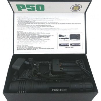 Επαναφορτιζόμενος Φακός BAILONG BL-P08-P50 21CM - Χρώμα: Μαύρο Επαναφορτιζόμενος Φακός BAILONG BL-P08-P50 21CM - Χρώμα: Μαύρο