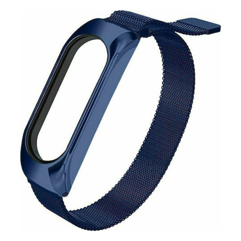 Μεταλλικό Λουράκι για Xiaomi Mi Band 3/Mi Smart Band 4 - Χρώμα: Μπλέ Μεταλλικό Λουράκι για Xiaomi Mi Band 3/Mi Smart Band 4 - Χρώμα: Μπλέ