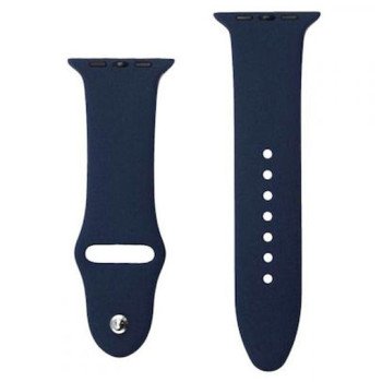 Smoothband Λουράκι Σιλικόνης με Pin για Apple Watch 38 / 40mm - Χρώμα: Σκούρο Μπλε Smoothband Λουράκι Σιλικόνης με Pin για Apple Watch 38 / 40mm - Χρώμα: Σκούρο Μπλε