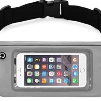 Αδιάβροχο Τσαντάκι Μέσης για Τρέξιμο 6.5'' - Χρώμα: Γκρί