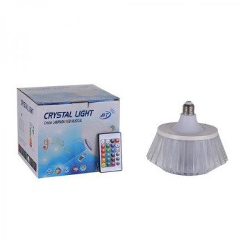Crystal Bluetooth LED Ηχείο Λάμπα - Χρώμα: Άσπρο Crystal Bluetooth LED Ηχείο Λάμπα - Χρώμα: Άσπρο