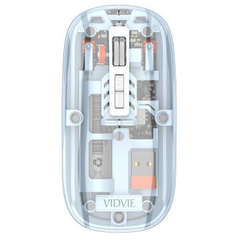 VIDVIE KB07 Επαναφορτιζόμενο Ασύρματο Οπτικό Ποντίκι - Χρώμα: Μπλε