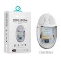COTECi 84011-WH Magic Crystal Mouse Transparent Texture Dual-mode Mouse, Silent & Not Disturbing, Smart Percussion - Χρώμα: Λευκό
