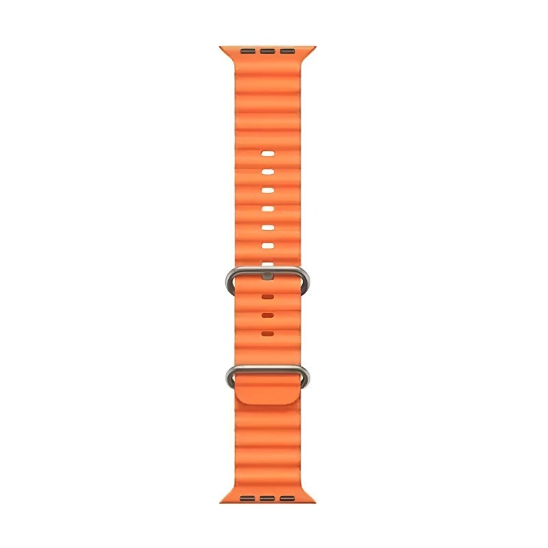 VIDVIE WA01 Λουράκι Σιλικόνης (Apple Watch 1/2/3/4/5/6/7/8/SE 38/40/41mm) - Χρώμα: Πορτοκαλί