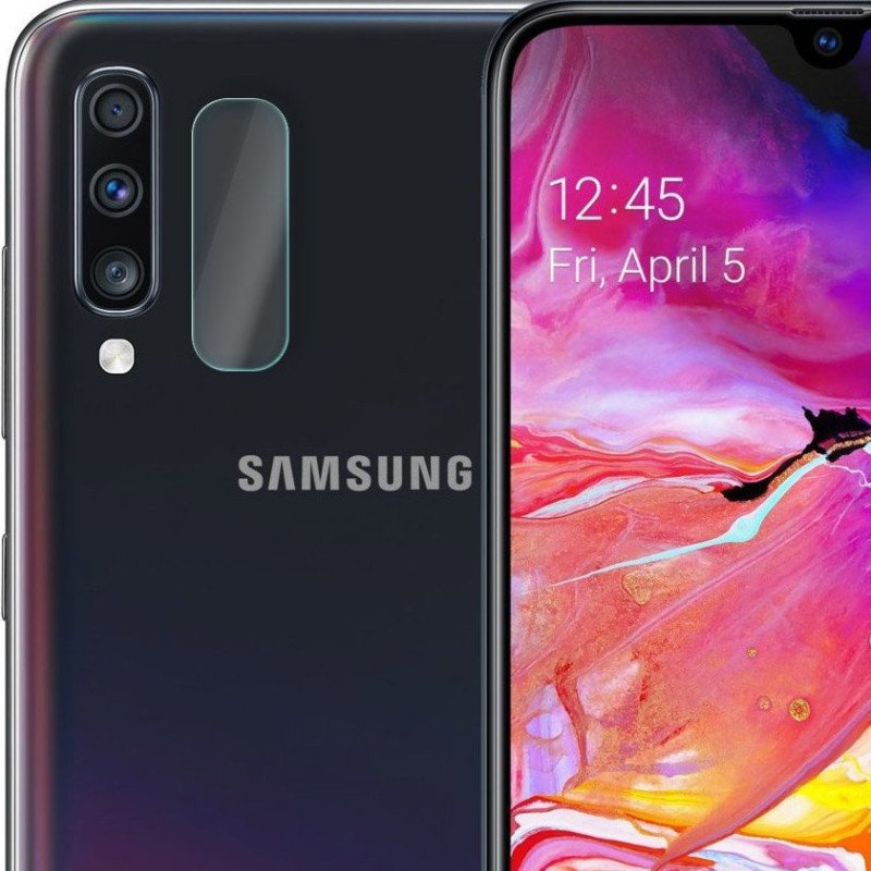 Full Glue Full Cover Full Glue Τζαμάκι Προστασίας Πίσω Κάμερας για Samsung Galaxy A70 - Χρώμα: Διάφανο