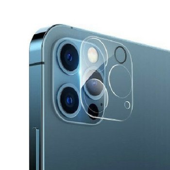 Full Cover Full Glue Τζαμάκι Προστασίας Πίσω Κάμερας για Apple i Phone 12 Pro Max - Χρώμα: Διάφανο