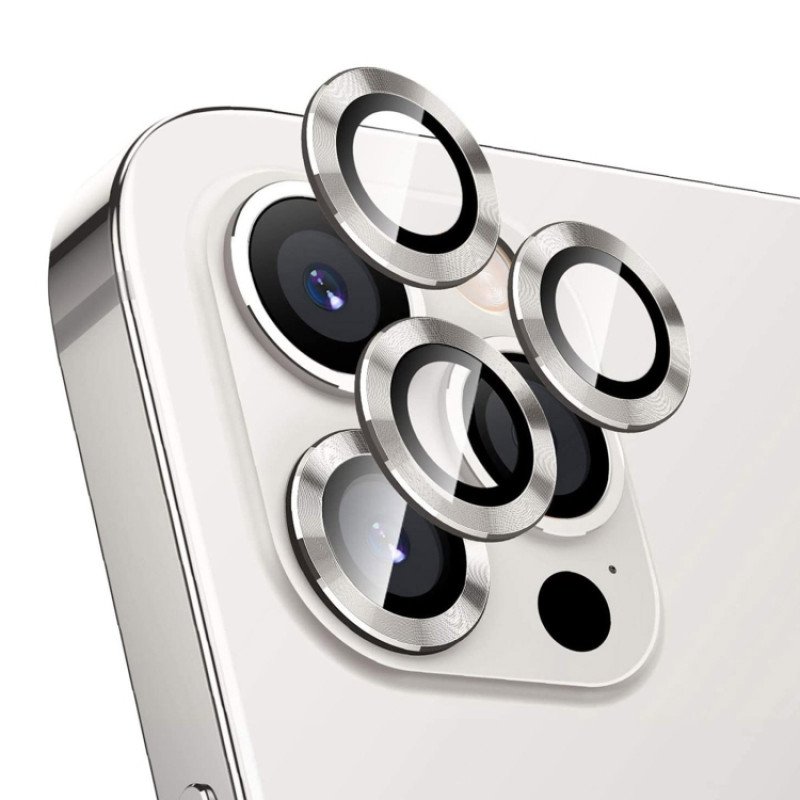 Τζαμάκι Προστασίας Κάμερας για i Phone 15 Pro / 15 Pro Max - Χρώμα: Ασημί