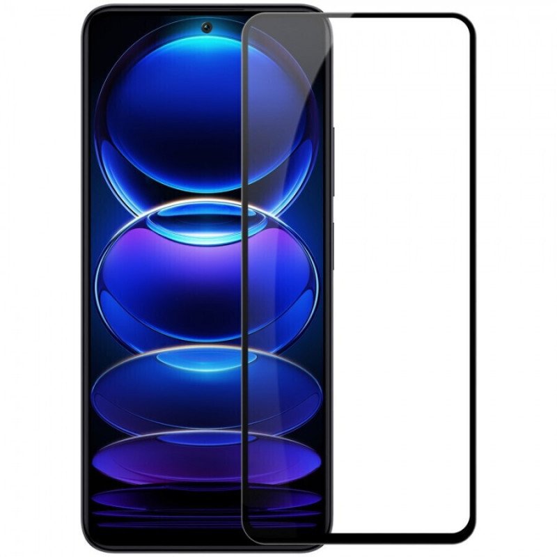 Full Cover Full Glue Τζαμάκι Προστασίας Οθόνης για Xiaomi Redmi Note 12 Pro Plus - Χρώμα: Μαύρο