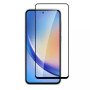 Full Cover Full Glue Τζαμάκι Προστασίας Οθόνης για Samsung Galaxy A35 - Χρώμα: Μαύρο