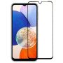 Full Cover Full Glue Τζαμάκι Προστασίας Οθόνης για Samsung Galaxy A14 - Χρώμα: Μαύρο