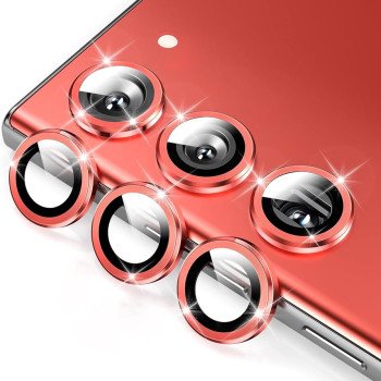 Τζαμάκι Προστασίας Κάμερας για Samsung Galaxy S23 / S23 Plus - Χρώμα: Κόκκινο