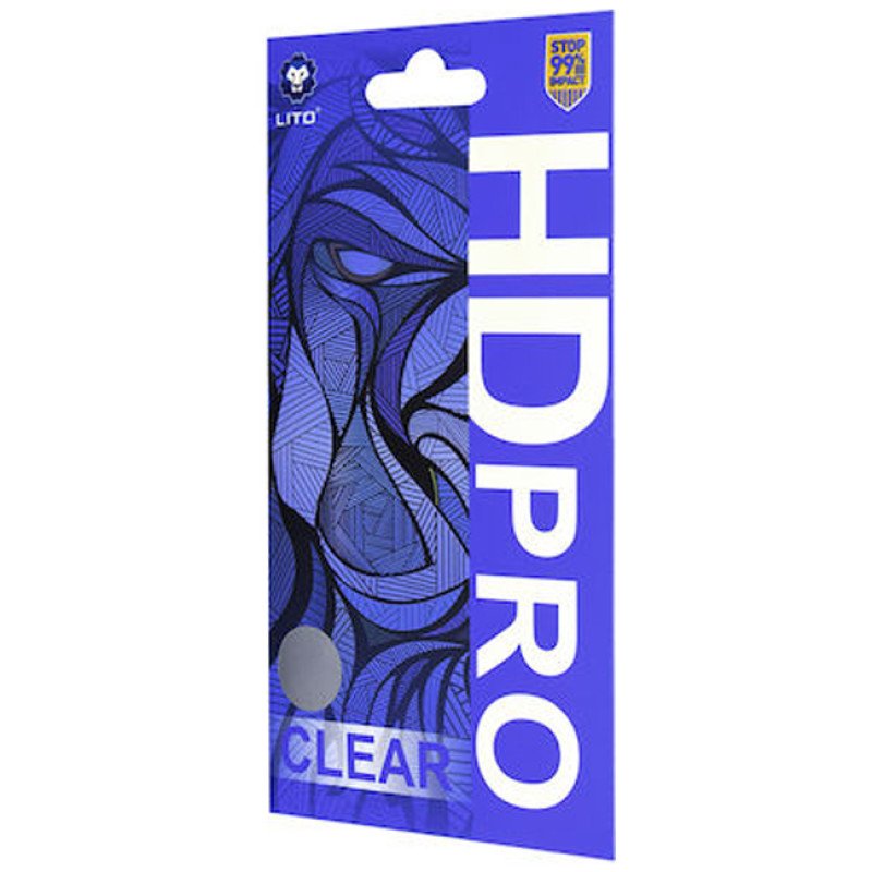 Lito D+ Pro Τζαμάκι Προστασίας Οθόνης Full Cover Full Glue για Apple i Phone 16 Pro - Χρώμα: Μαύρο