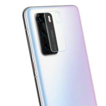 Full Glue Full Cover Full Glue Τζαμάκι Προστασίας Πίσω Κάμερας για Huawei P40 - Χρώμα: Διάφανο