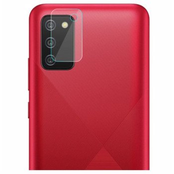 Full Glue Full Cover Full Glue Τζαμάκι Προστασίας Πίσω Κάμερας για Samsung Galaxy A02S - Χρώμα: Διάφανο