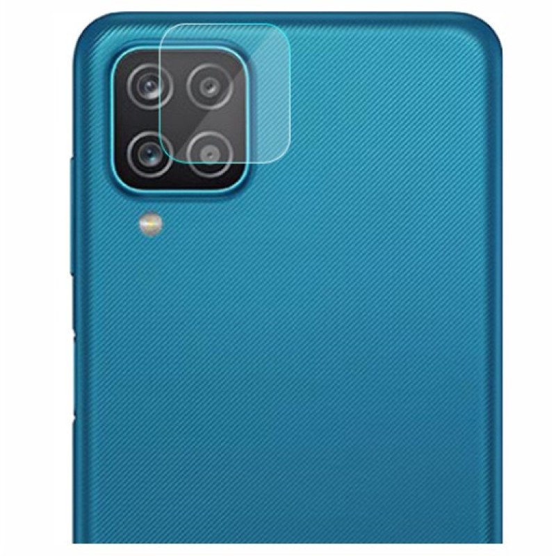 Full Glue Full Cover Full Glue Τζαμάκι Προστασίας Πίσω Κάμερας για Samsung Galaxy A12 - Χρώμα: Διάφανο