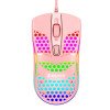 Jeqang JM-G102 Ενσύρματο Ποντίκι με RGB Φωτισμό - Χρώμα: Ροζ