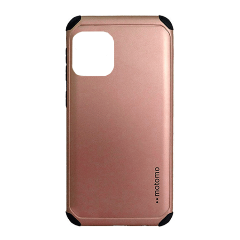 Σκληρή Θήκη Πλάτης Motomo για Apple i Phone 12 / 12 Pro - Χρώμα: Ρόζ Χρυσό