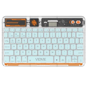 VIDVIE KB05 Έξυπνο Ασύρματο Πληκτρολόγιο / Smart Wireless Keyboard - Χρώμα: Μπλε
