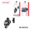 VEN-DENS VD-MIC012 Ασύρματο Μικρόφωνο με Δέκτη, Βύσμα Lightning με Μέγιστο Εύρος Εγγραφής: 15-20m - Χρώμα: Μαύρο