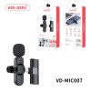VEN-DENS VD-MIC007 Ασύρματο Μικρόφωνο με Δέκτη, Βύσμα Type-C - Χρώμα: Μαύρο