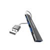 VDENMENV DU17A Μετατροπέας USB-A σε 4 USB-A 3.0 Converter Hub - Χρώμα: Μαύρο