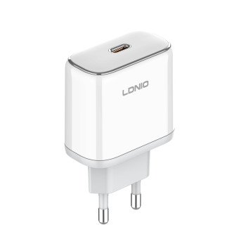 LDNIO Q1415 GAN Φορτιστής με Θύρα USB-C & Καλώδιο Type-C σε Type-c 45W Power Delivery - Χρώμα: Λευκό LDNIO Q1415 GAN Φορτιστής με Θύρα USB-C & Καλώδιο Type-C σε Type-c 45W Power Delivery - Χρώμα: Λευκό