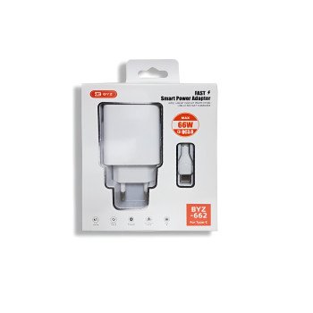 BYZ 662 Fast Charging Φορτιστής με Θύρα USB-A & Καλώδιο USB Lightning 5.0A /22.5W - Χρώμα: Λευκό BYZ 662 Fast Charging Φορτιστής με Θύρα USB-A & Καλώδιο USB Lightning 5.0A /22.5W - Χρώμα: Λευκό
