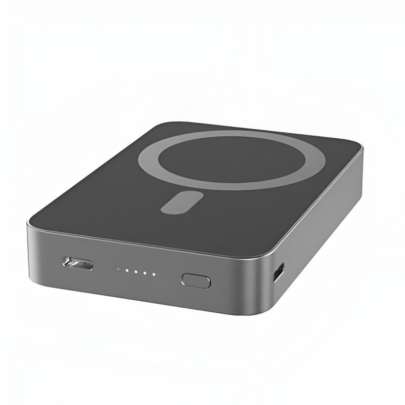 NINE E61B 15W Wireless MagSafe Power Bank με 20W Type-C Είσοδο & Έξοδο 10000mAh - Χρώμα: Ασημί