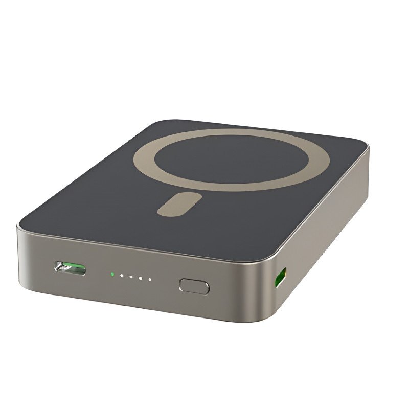 NINE E61B 15W Wireless MagSafe Power Bank με 20W Type-C Είσοδο & Έξοδο 10000mAh - Χρώμα: Titanium Alloy