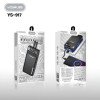 YESPLUS YS-917 22.5W Power Bank με Θύρες 2 Εξόδους & 2 Εισόδους με Ενσωματωμένα Καλώδια 10000mAh - Χρώμα: Μαύρο