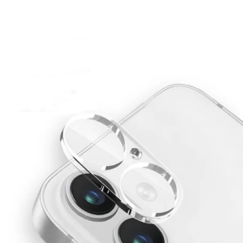 Full Cover Full Glue Τζαμάκι Προστασίας Πίσω Κάμερας για Apple i Phone 16 / 16 Plus - Χρώμα: Διάφανο